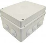 Aftakdoos 220x170x120 IP54  met universele ingangen