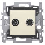 COAXAANSLUITING TV+FM TELENET GOEDGEKEURD CREAM