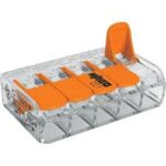 Wago 221-415 Steekklem 5x 0,2- 4mm transp. ook voor soepele draad 25 stuks