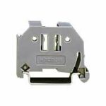 Schroefloze eindklem 6 mm breed, grijs wago