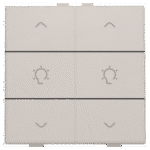 Dubbele dimbediening voor Niko Home Control, light grey