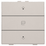 Enkelvoudige motorsturingsbediening met led voor Niko Home Control, light grey
