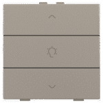 Enkelvoudige dimbediening voor Niko Home Control, bronze coated