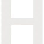 AFDEKPLAAT TWEEVOUDIG VERTIKAAL WHITE COATED