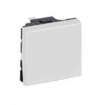 Mosaic wisselschakelaar 10A 250V - 2 modules - wit