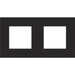 AFDEKPLAAT  2VOUDIG HOR 60 PURE STEEL BLACK