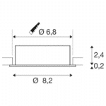 Spot SLV New Tria 68 Rond richtbaar 230V Zwart met springveren en bladveren - Afbeelding 2